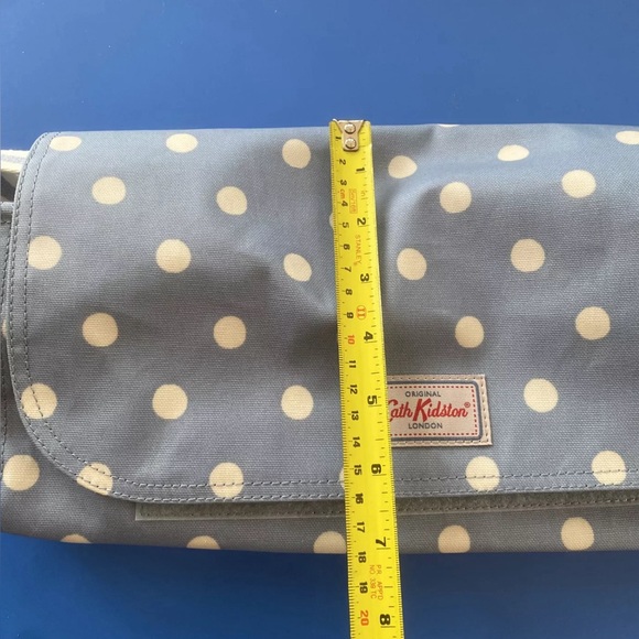 CATH KIDSTON LONDON ORGANIZER BUTTON SPOT /POLKA DOT-DUSTY BLUE - Picture 2 of 8